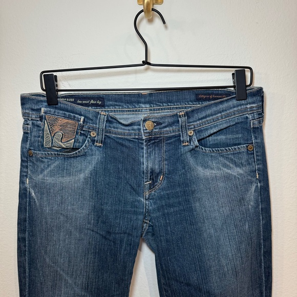 Citizens of Humanity Jeans Women's 29 Blue Paloma Stretch Low Waist Flair Leg - Picture 2 of 11